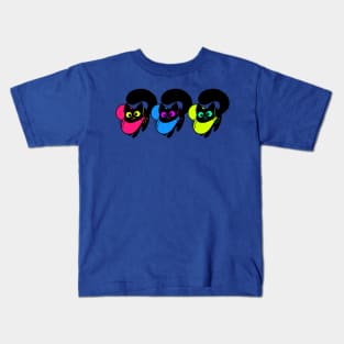 Kitty in a heart shirt (patterns vary) Kids T-Shirt